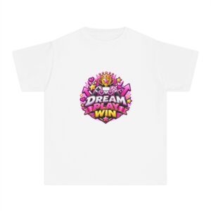 Little Player Big Dreams T-Shirt | Kids' Illustrated Gamer Girl Tee