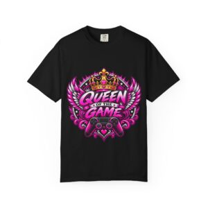 Queen of the Game T-Shirt | Women's Pink Crown Gaming Tee